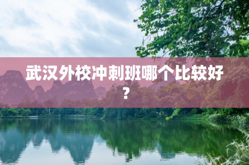 武汉外校冲刺班哪个比较好？