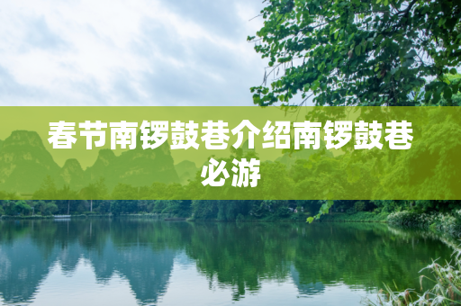 春节南锣鼓巷介绍南锣鼓巷必游