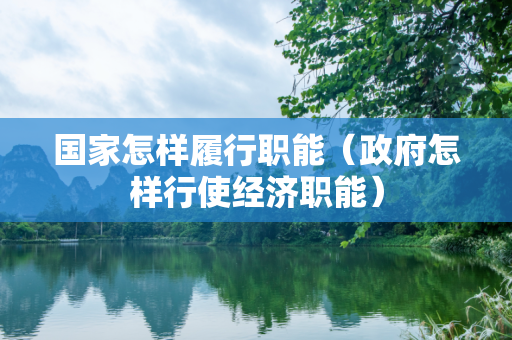 国家怎样履行职能（政府怎样行使经济职能）