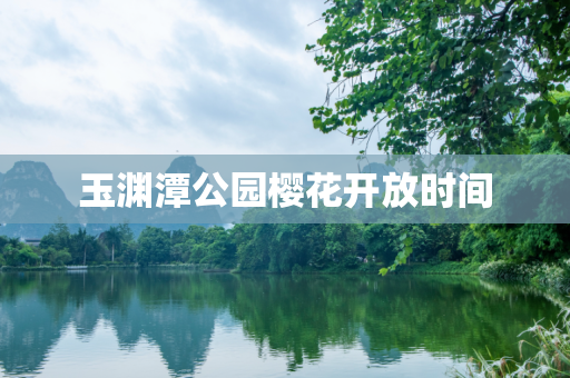 玉渊潭公园樱花开放时间