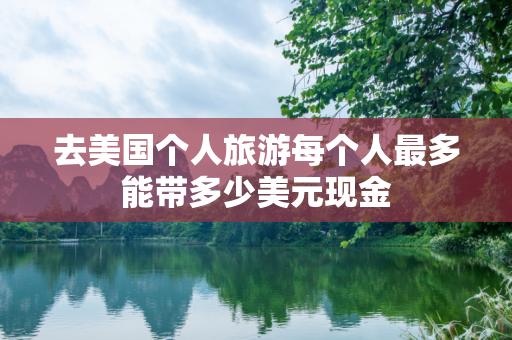 去美国个人旅游每个人最多能带多少美元现金