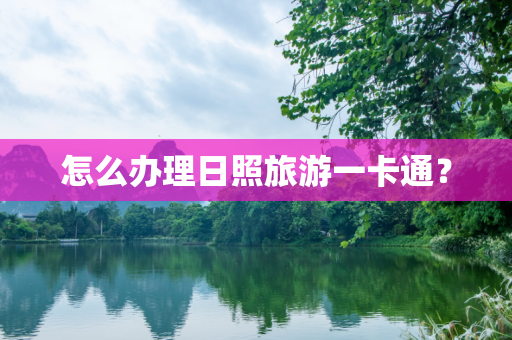 怎么办理日照旅游一卡通？