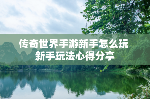 传奇世界手游新手怎么玩 新手玩法心得分享
