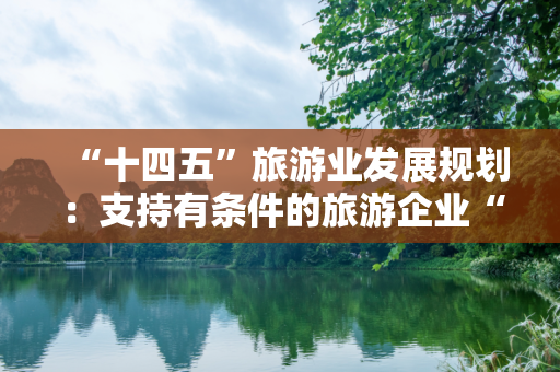 “十四五”旅游业发展规划：支持有条件的旅游企业“走出去”