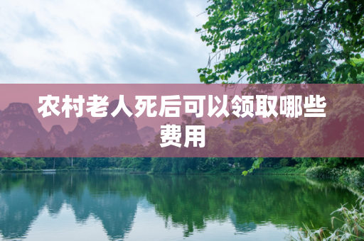 农村老人死后可以领取哪些费用