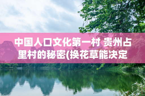中国人口文化第一村 贵州占里村的秘密(换花草能决定生男生女)