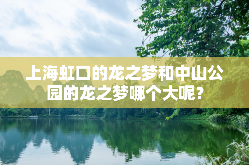 上海虹口的龙之梦和中山公园的龙之梦哪个大呢？