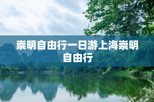 崇明自由行一日游上海崇明自由行