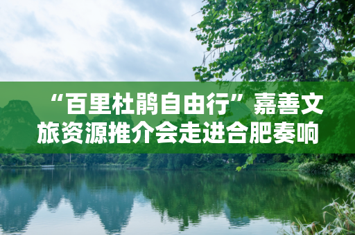 “百里杜鹃自由行”嘉善文旅资源推介会走进合肥奏响文旅融合发展乐章
