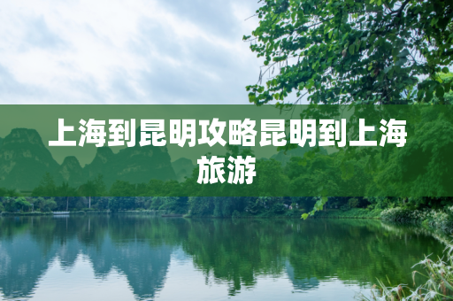 上海到昆明攻略昆明到上海旅游