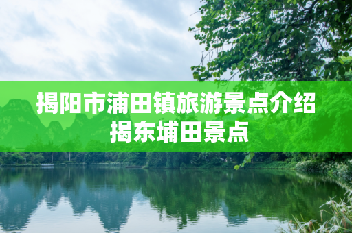 揭阳市浦田镇旅游景点介绍 揭东埔田景点