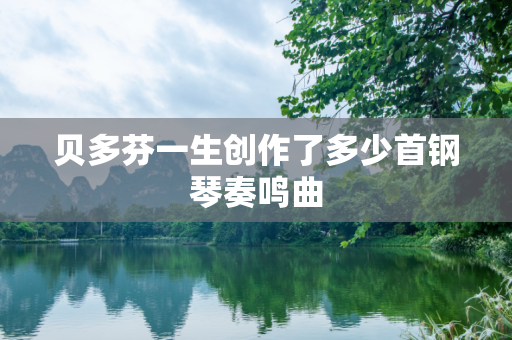 贝多芬一生创作了多少首钢琴奏鸣曲