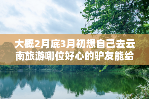 大概2月底3月初想自己去云南旅游哪位好心的驴友能给我推荐一条比较好的十天左右的路线？