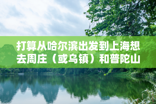 打算从哈尔滨出发到上海想去周庄（或乌镇）和普陀山路线应该怎么走。 1.什么路线是比较合理的出发地点
