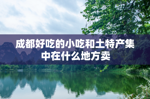 成都好吃的小吃和土特产集中在什么地方卖