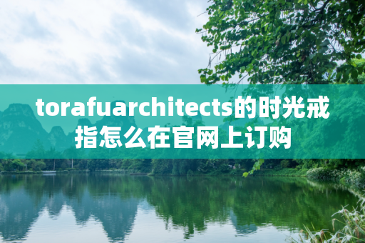 torafuarchitects的时光戒指怎么在官网上订购