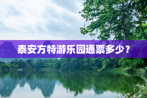 泰安方特游乐园通票多少？