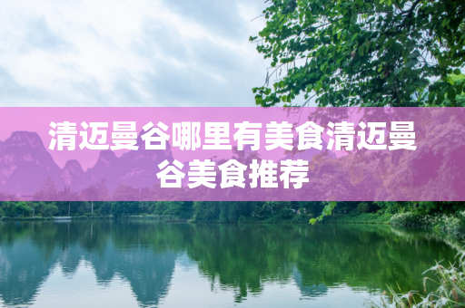 清迈曼谷哪里有美食清迈曼谷美食推荐