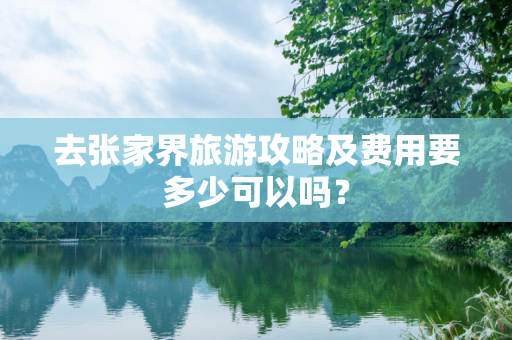 去张家界旅游攻略及费用要多少可以吗？