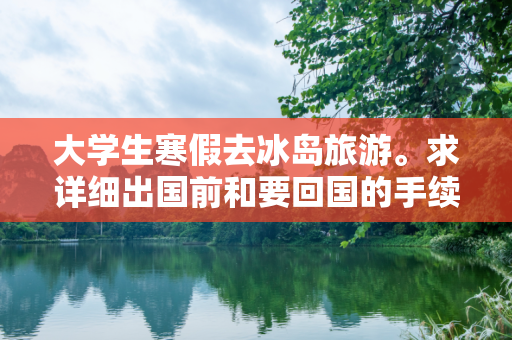 大学生寒假去冰岛旅游。求详细出国前和要回国的手续材料