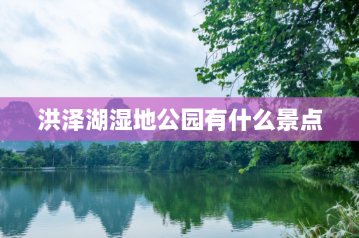 洪泽湖湿地公园有什么景点
