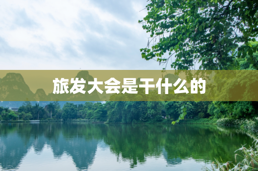 旅发大会是干什么的