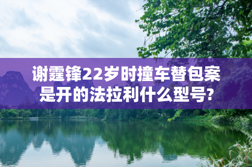 谢霆锋22岁时撞车替包案是开的法拉利什么型号?