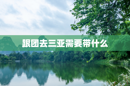 跟团去三亚需要带什么